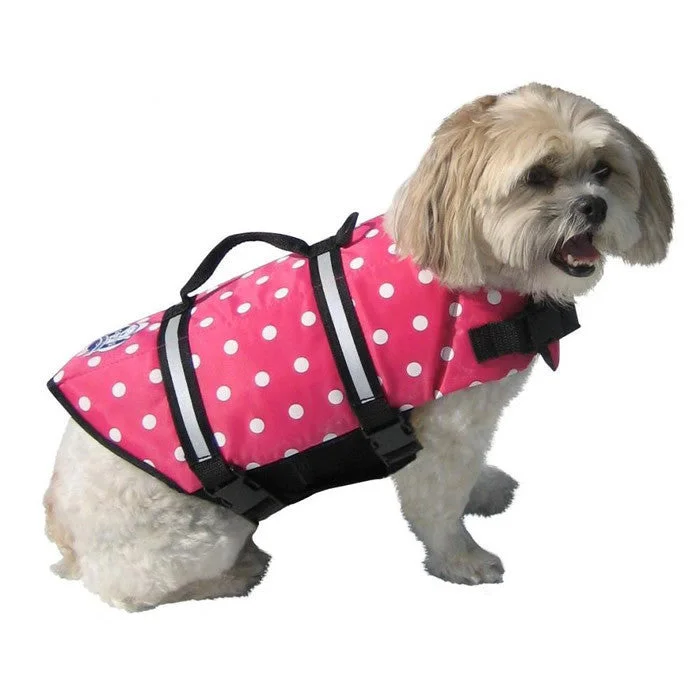 - Indoor pet toy recommendationsPaws Aboard Pink Polka Dot Doggy Life Jacket