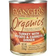 - Cat stress soothing sprayEvanger's Organic Turkey With Potato & Carrots Dinner For Dogs 12oz