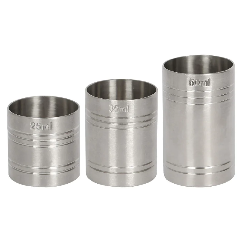 - Cat stress soothing spray3pc Stainless Steel Thimble Measure Set - 25/35/50ml - By Rink Drink