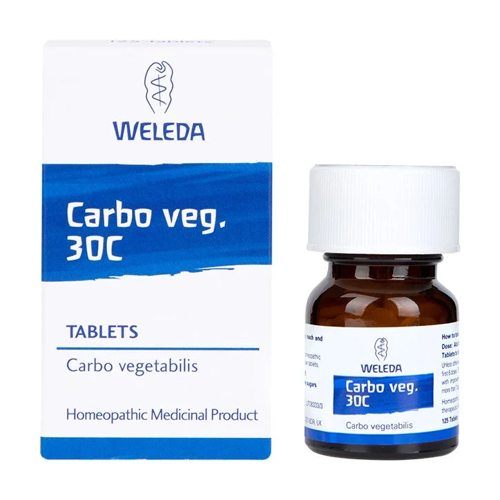 ---Weleda Carbo Veg 30c 125 Tablets