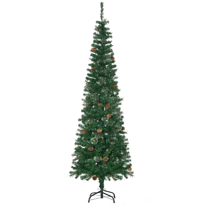 - Cat hair ball removal and hair removal cream6.5 Foot Tall Pencil Slim Artificial Christmas Tree with Realistic Branches