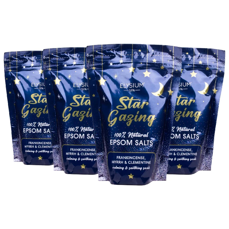 Pet ProductsEpsom Salts - 450g - Star Gazing - Pack of 4 - By Elysium Spa