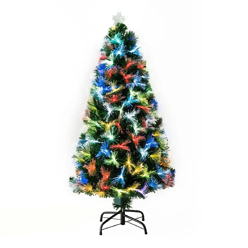 - Pregnant cat delivery room warming boxHomcom 4 Foot Tall Artificial Tree Fiber Optic Colorful LED Pre-Lit Holiday Home Christmas Decoration with Flash Mode - Green