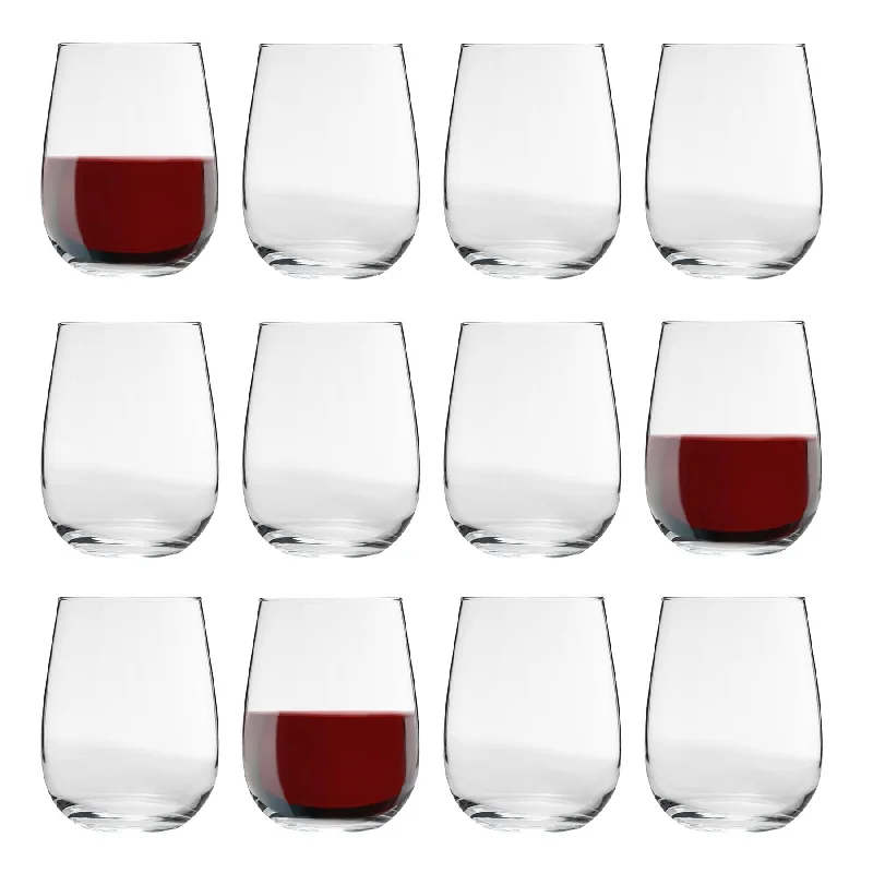 - Winter dog thick down jacket475ml Gaia Stemless Wine Glasses - Pack of 12 - By LAV