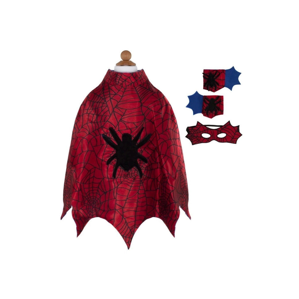 - Parrot climbing and standing wooden framespider cape with mask & wristbands size 3-4