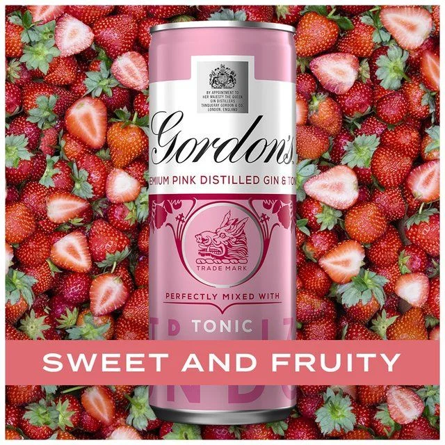 ---Gordon's Pink Gin & Tonic   10 x 250ml