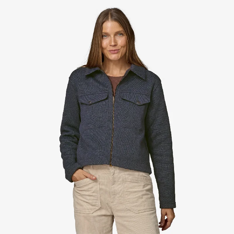 - Air box TSA certified check-inWomen's Better Sweater Zippered Fleece Chore Jacket - Pitch Blue