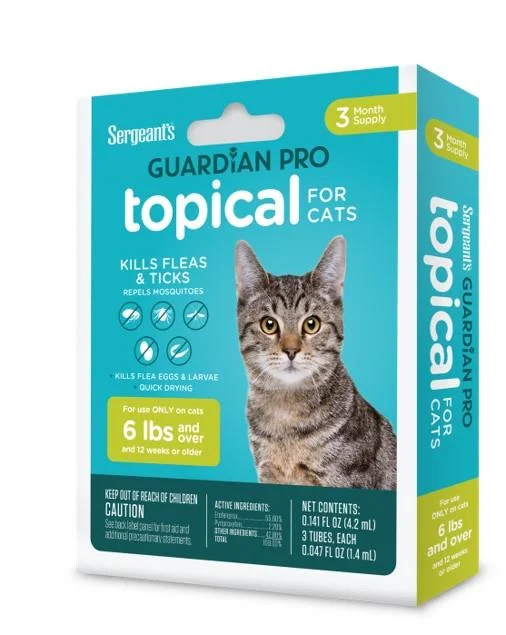  -Anti-slip claw protection raincoat FOR dogsGuardian Pro Flea & Tick Squeeze On Cat over 5 lb 3 ct