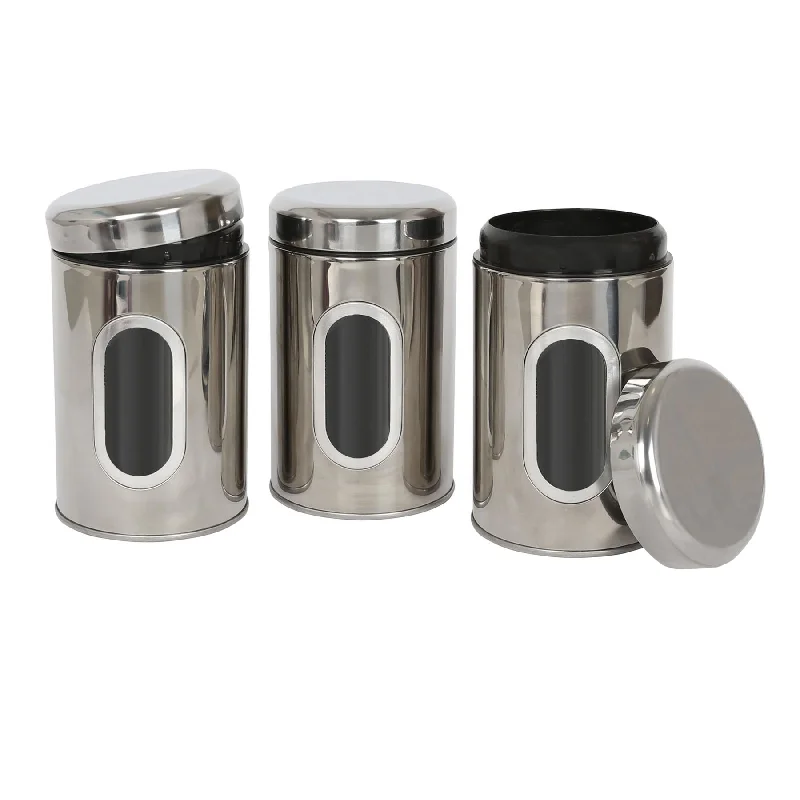 - Pregnant cat delivery room warming box3pc Stainless Steel Food Storage Containers Set with Window - By Harbour Housewares