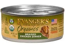 - Air box TSA certified check-inEvanger's Organic Braised Chicken Dinner for Cats 5.5 oz