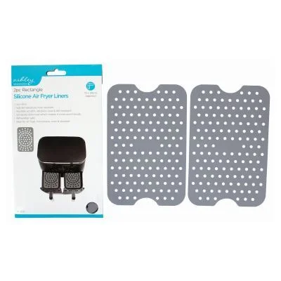 - Chinchilla cooling ice nest ceramic plateRectangle Silicone Air Fryer Liners - 13cm x 20cm - Grey - Pack of 2 - By Ashley