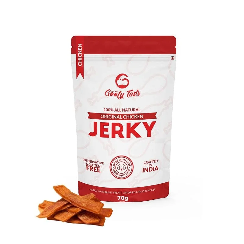 Dog FoodGoofy Tails Original Chicken Jerky Treats for Dogs for > 4 Months