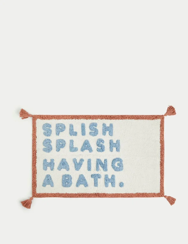 - Pet vitamin complex nutrition tabletsPure Cotton Splish Splash Tassel Bath Mat