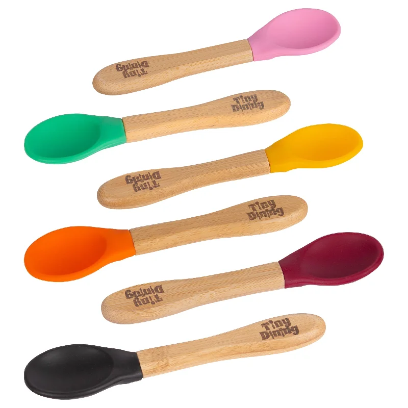 - Dog anti-slip matBamboo Children's Spoon - Silicone Tip - Team Pink - Pack of 6