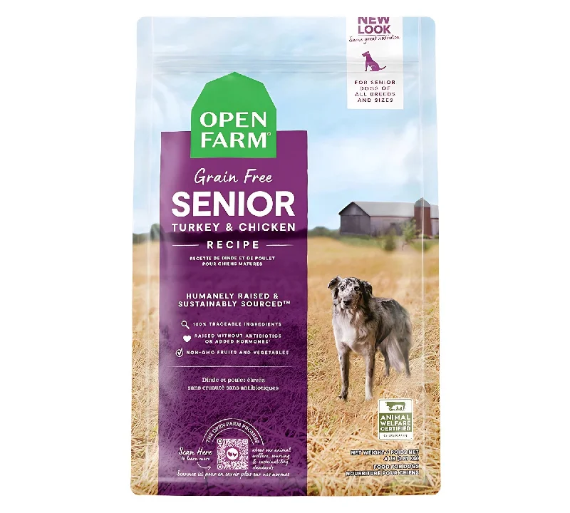 -Grain-free dog food recommendationOpen Farm Brand Grain-Free Senior Turkey & Chicken Recipe Dry Dog Food