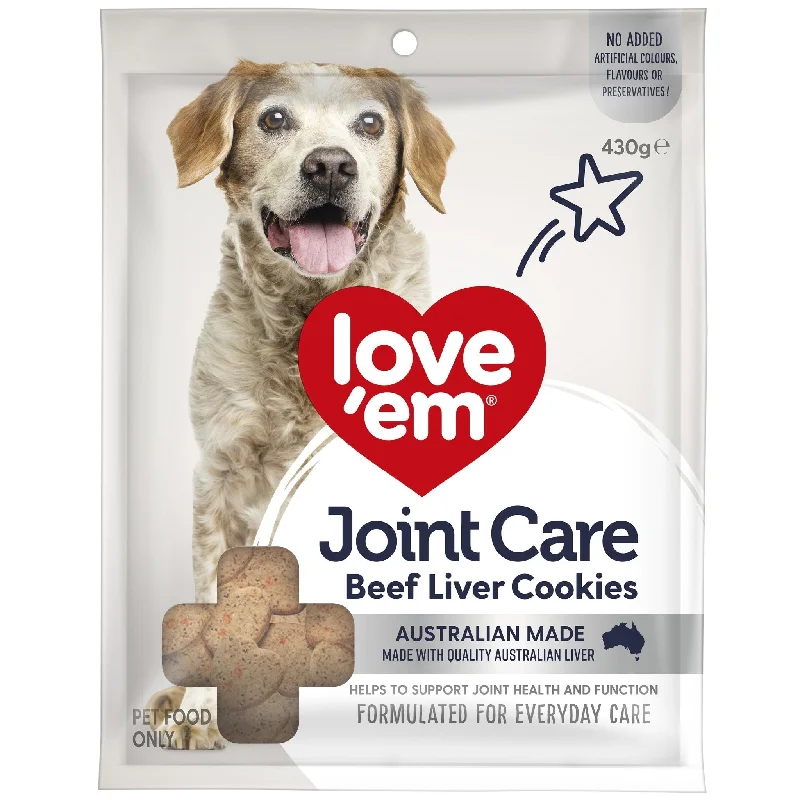 - Food for large dogslove'em Beef Joint Care Dog Treats 430g