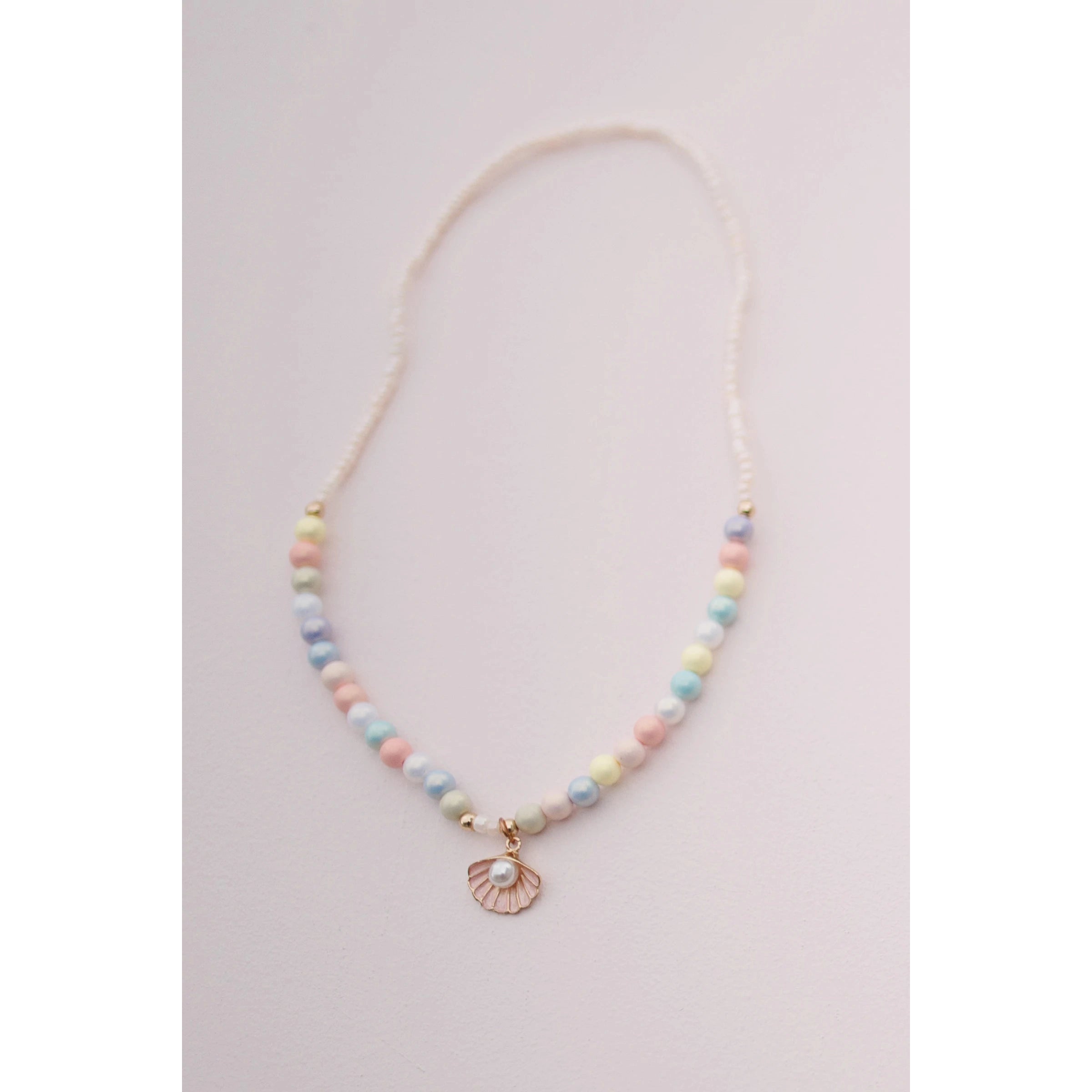 - Postoperative pet anti-licking Elizabethan collarboutique pastel shell necklace