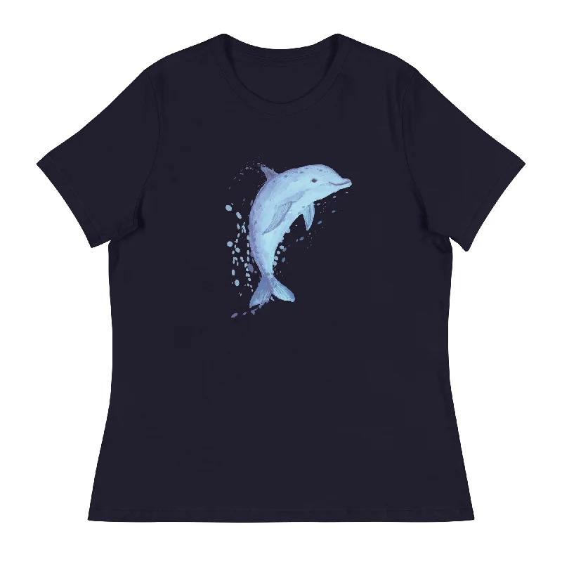 - Pet tear stain cleaning wipesSweet & Splashing Dolphin Women's Relaxed T-Shirt