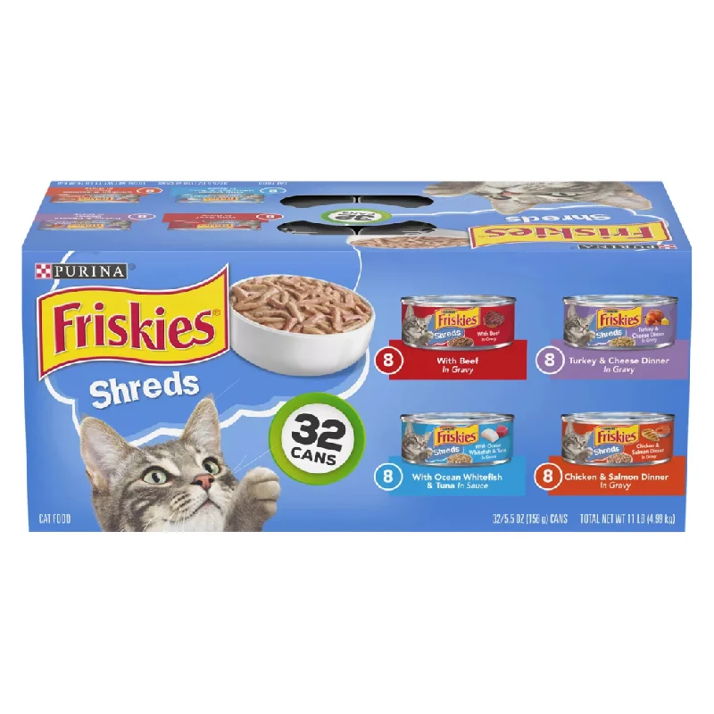 Cat FoodPet care4. **Dog muzzle is breathable**Pet toysCat FoodFriskies Savory Shreds Variety Pack Canned Cat Food