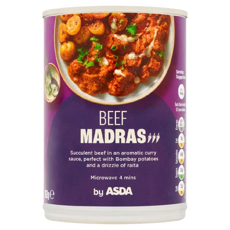 - Deodorizing cat litter tofu litterASDA Beef Madras 392g