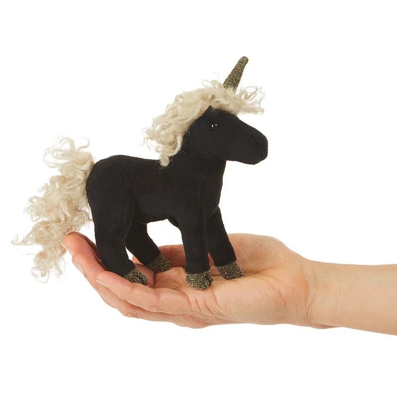 - Deodorizing cat litter tofu litterFolkmanis black unicorn finger puppet