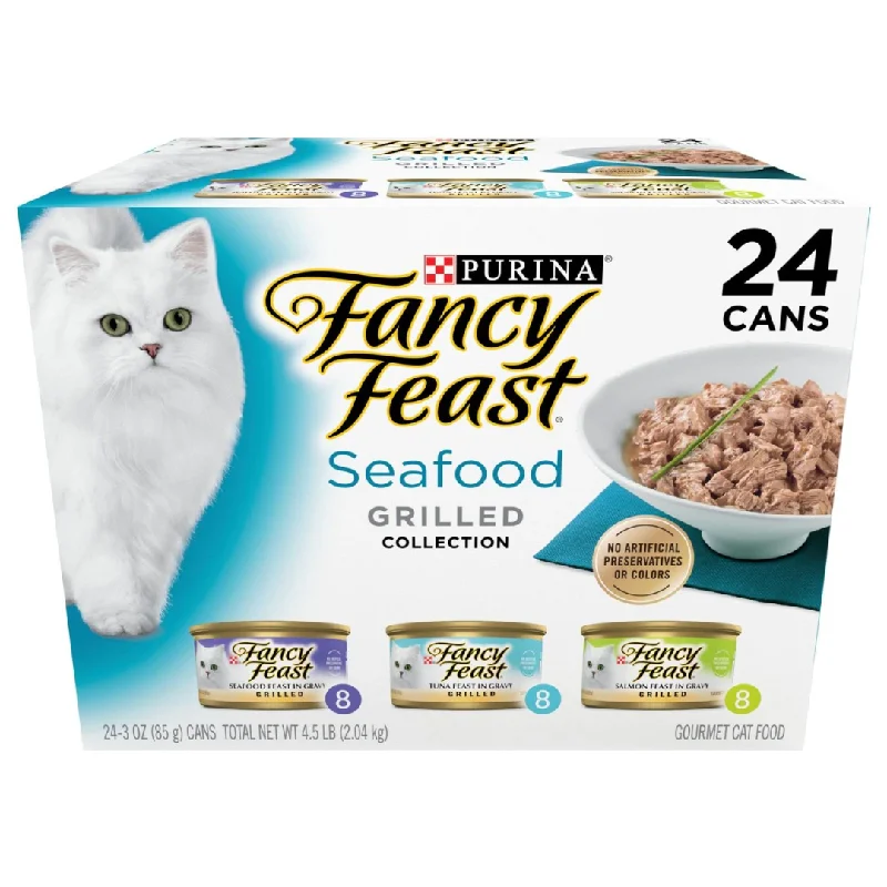    - Cat food for coat health  Pet care### Dog accessories- How to clean pet toys   - Cat food for coat health  Fancy Feast Grilled Seafood Variety Wet Cat Food