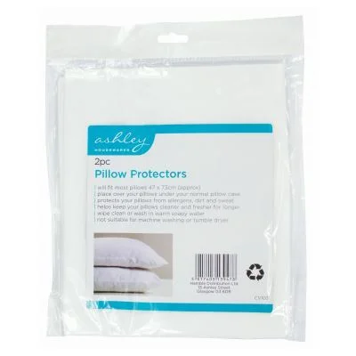 - Car dog seat beltPillow Protectors - 75cm x 45cm - White - By Ashley