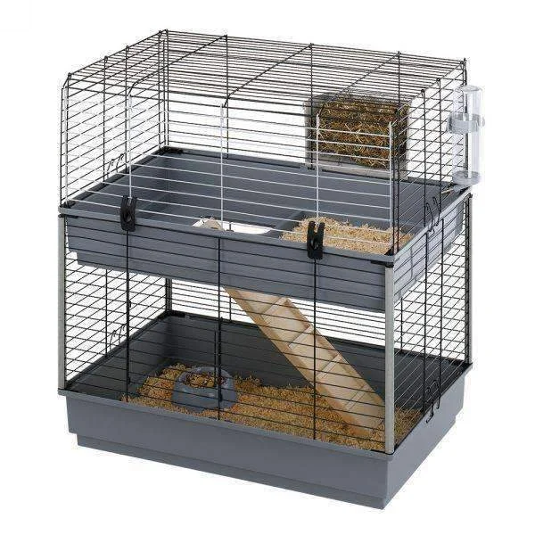 10. **Dog bathing brush massage**Ferplast Cavie 80 Double Guinea Pig Cage, With Two Floors