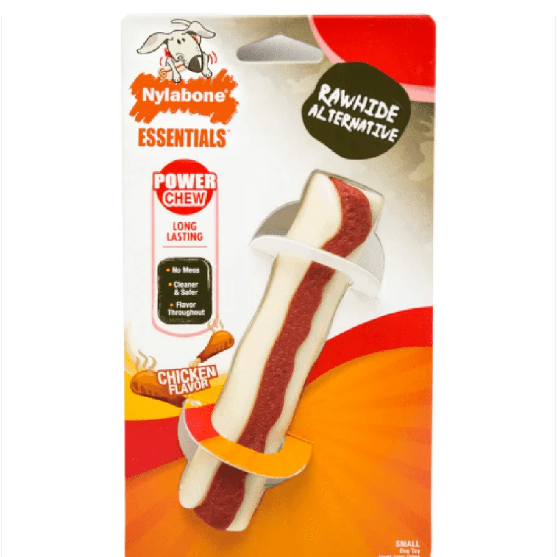 3. **Cat backpack space capsule**Nylabone Chicken Flavor Nature Inspired Rawhide Roll Power Chew Toy for Dogs